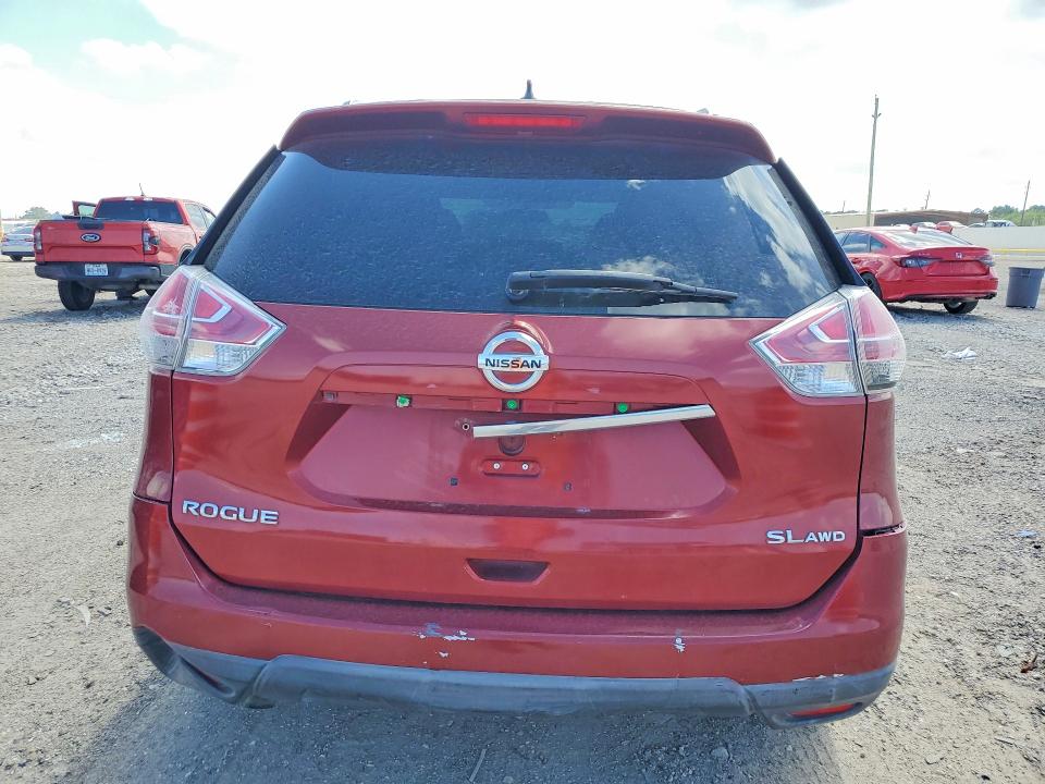 2016 Nissan Rogue VIN 5N1AT2MVXGC732900 COPART salvage auction — REAR END, Tx - Certificate Of Title (P), sold $1,850 on 2026-07-09 (photo 6)