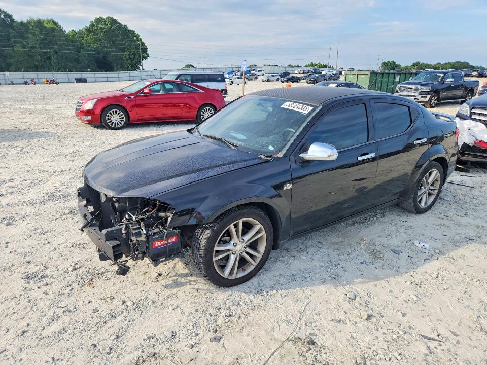 2012 Dodge Avenger VIN 1C3CDZAG4CN255666 COPART salvage auction — FRONT END, Ga - Cert Of Title-Salvage, sold $900 on 2026-07-06 (photo 1)