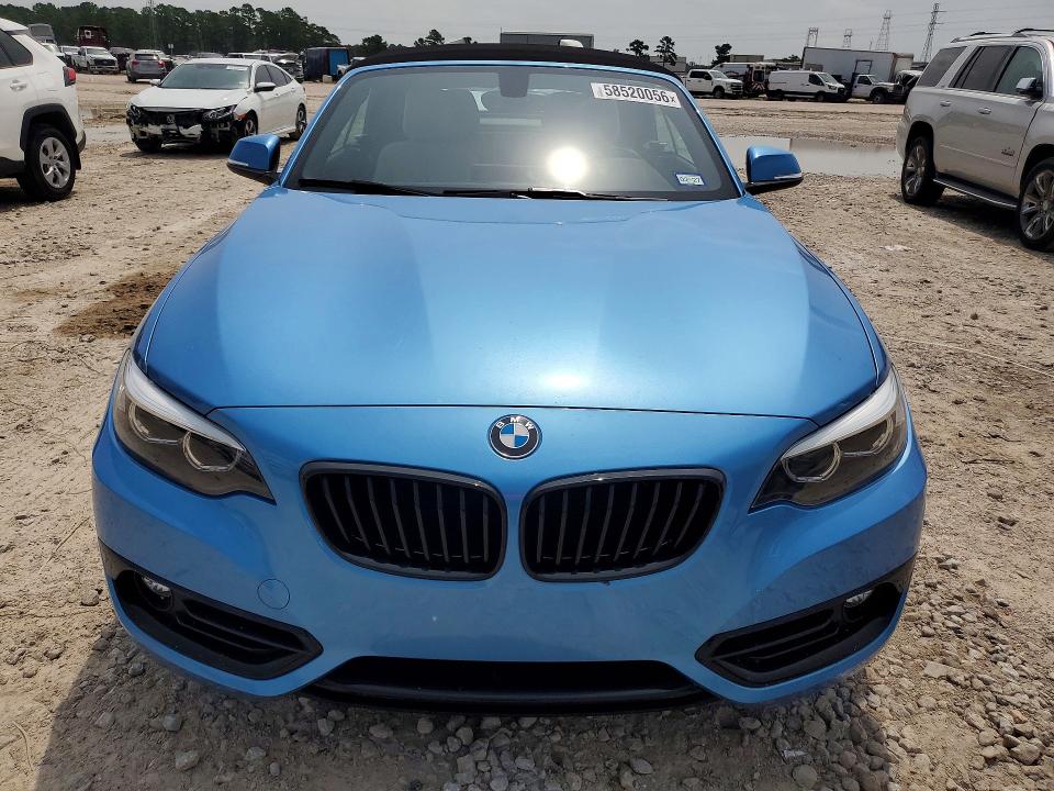 2018 BMW 2er VIN WBA2M7C55JVA97648 COPART salvage auction — WATER/FLOOD, Tx - Salvage Title-Flood Damage, sold $7,200 on 2026-07-14 (photo 5)