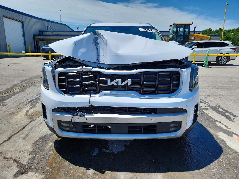 2024 Kia Telluride VIN 5XYP5DGC6RG497652 COPART salvage auction — FRONT END, Tn - Salvage Certificate, sold $7,700 on 2026-07-27 (photo 5)