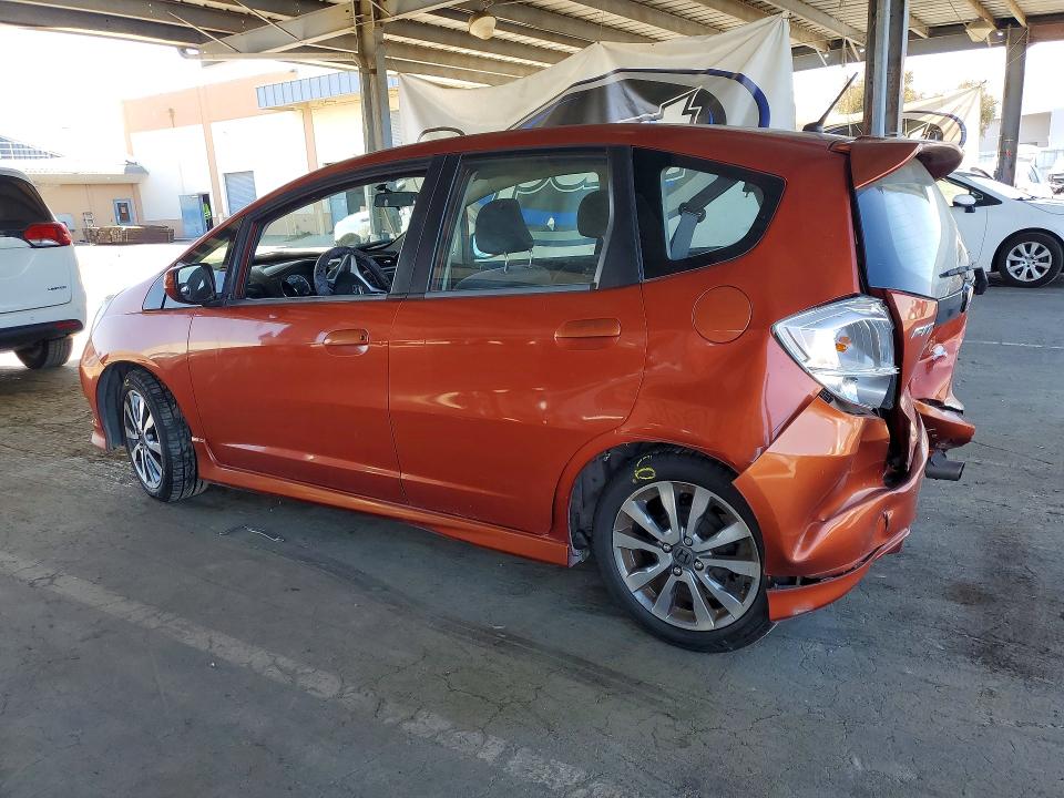 2012 Honda Fit VIN JHMGE8H68CC017508 COPART salvage auction — REAR END, Ca - Salvage Certificate, sold $1,300 on 2026-07-14 (photo 2)
