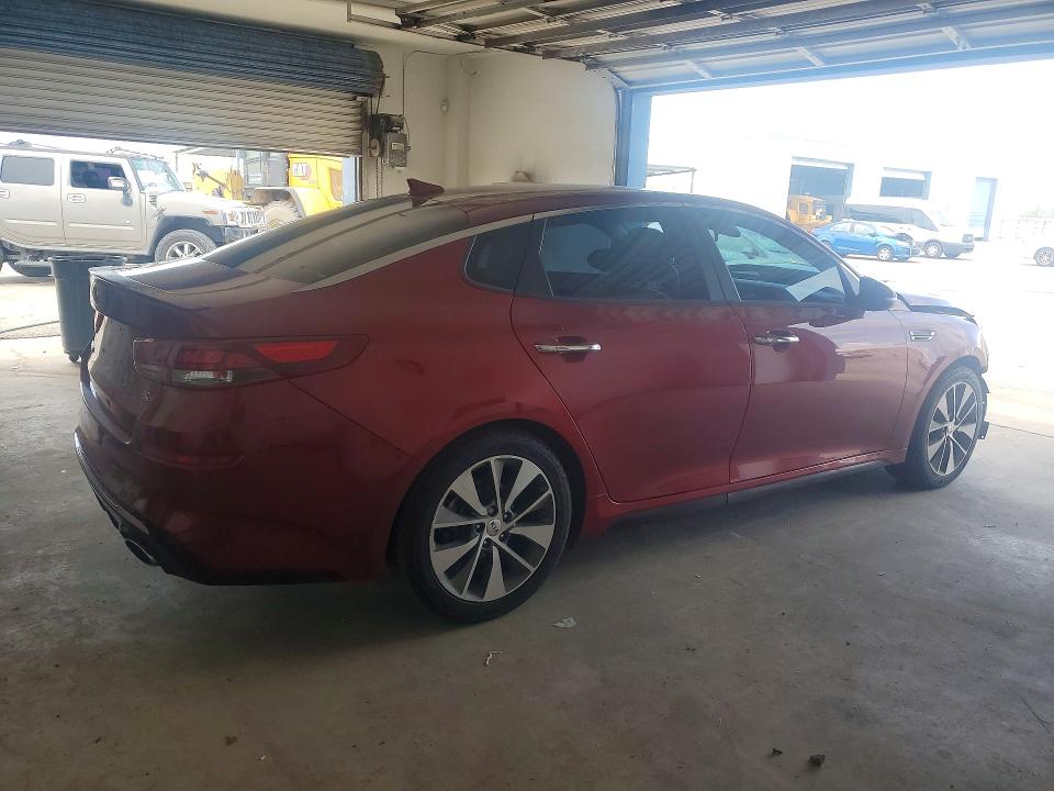 2019 Kia Optima VIN 5XXGT4L34KG284950 COPART salvage auction — FRONT END, Tx - Salvage Vehicle Title, sold $1,550 on 2026-07-31 (photo 3)
