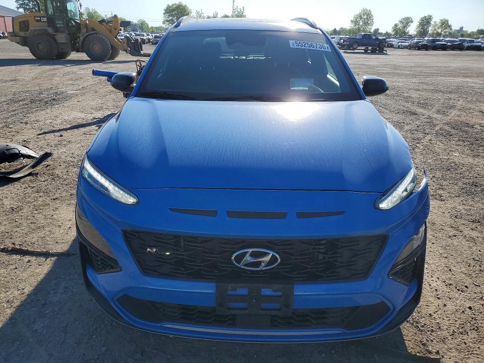2022 Hyundai Kona VIN KM8K5CA37NU905061 COPART salvage auction — VANDALISM, On - Permit No Brand - Unfit, sold $8,000 on 2026-07-09 (photo 5)