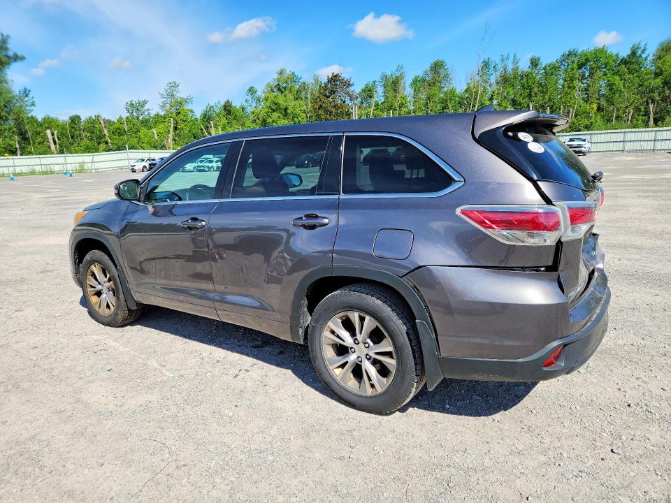 2014 Toyota VIN 5TDBKRFH2ES013485 COPART salvage auction — REAR END, Ny - Mv-907A Salvage Certificate, sold $2,600 on 2026-07-13 (photo 2)