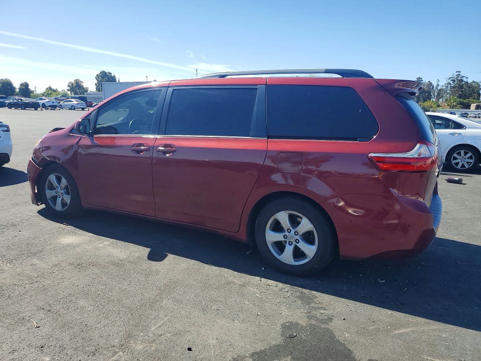 2015 Toyota Sienna VIN 5TDKK3DC8FS535110 COPART salvage auction — FRONT END, Ca - Salvage Certificate, sold $3,350 on 2026-07-13 (photo 2)