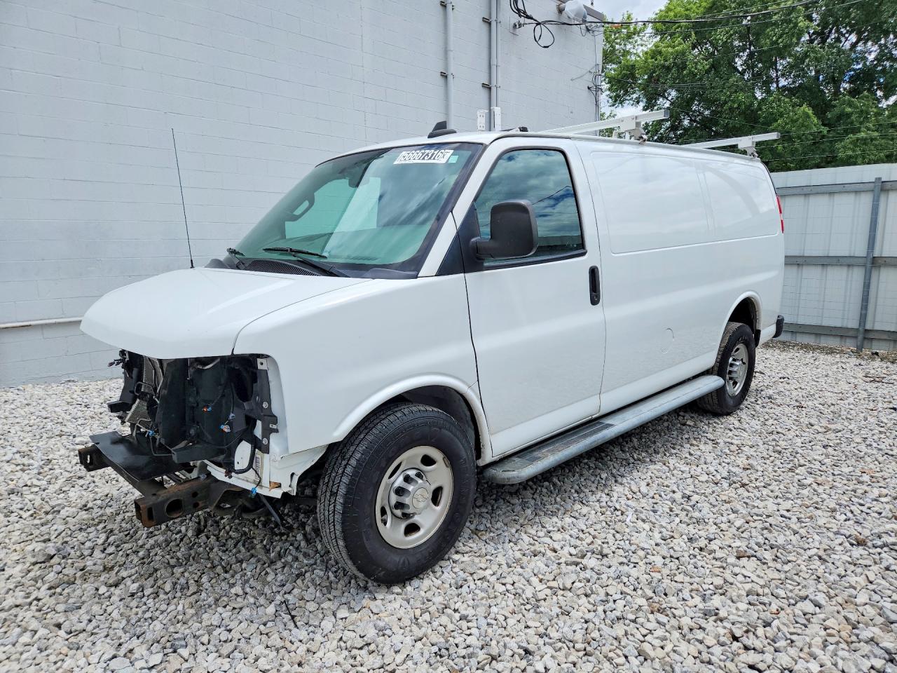 2020 Chevrolet Express 2500 VIN 1GCWGAFGXL1179842 COPART salvage auction — Front End, OH - CERTIFICATE OF TITLE, sold $4,550 on 2026-07-09 (photo 1)