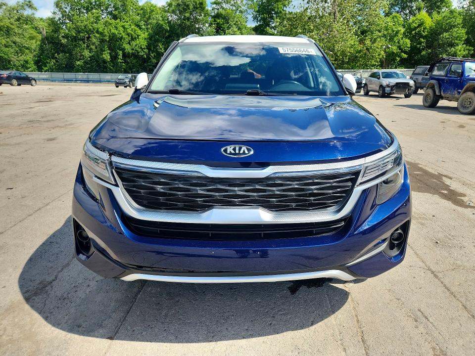 2021 Kia Seltos VIN KNDEUCAA2M7224497 COPART salvage auction — FRONT END, Pa - Certificate Of Salvage, sold $3,000 on 2026-07-23 (photo 5)