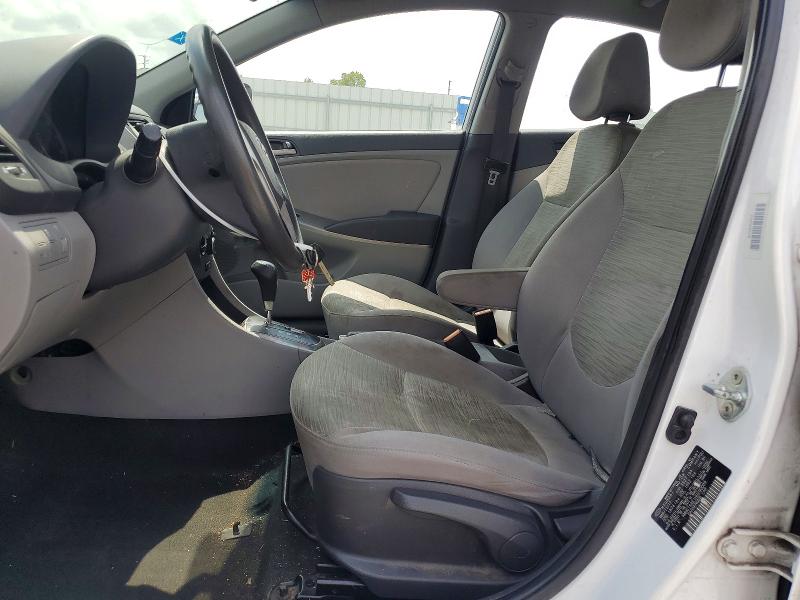 2017 Hyundai Accent VIN KMHCT4AE1HU290089 COPART salvage auction — FRONT END, TX - SALVAGE VEHICLE TITLE, sold $500 on 2026-07-27 (photo 7)