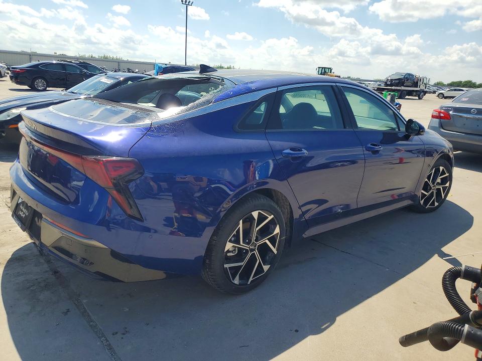 2025 Kia K5 VIN KNAG34J75S5336478 COPART salvage auction — WATER/FLOOD, Tx - Salvage Title-Flood Damage, sold $2,550 on 2026-07-30 (photo 3)