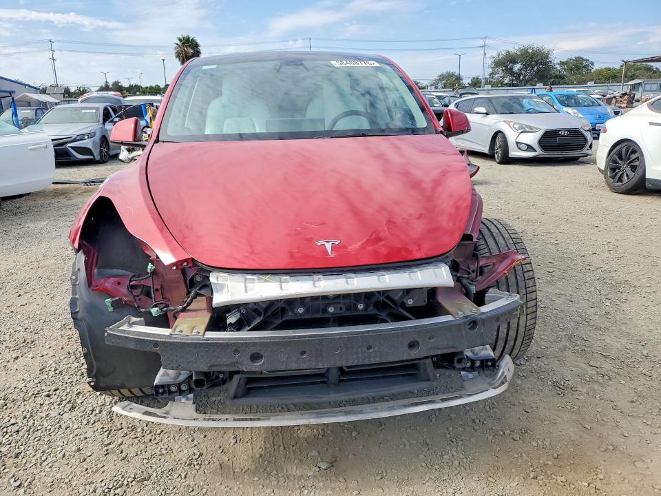 2022 Tesla Model y VIN 7SAYGDEE3NF464647 COPART salvage auction — FRONT END, Ca - Salvage Certificate, sold $8,700 on 2026-07-07 (photo 5)