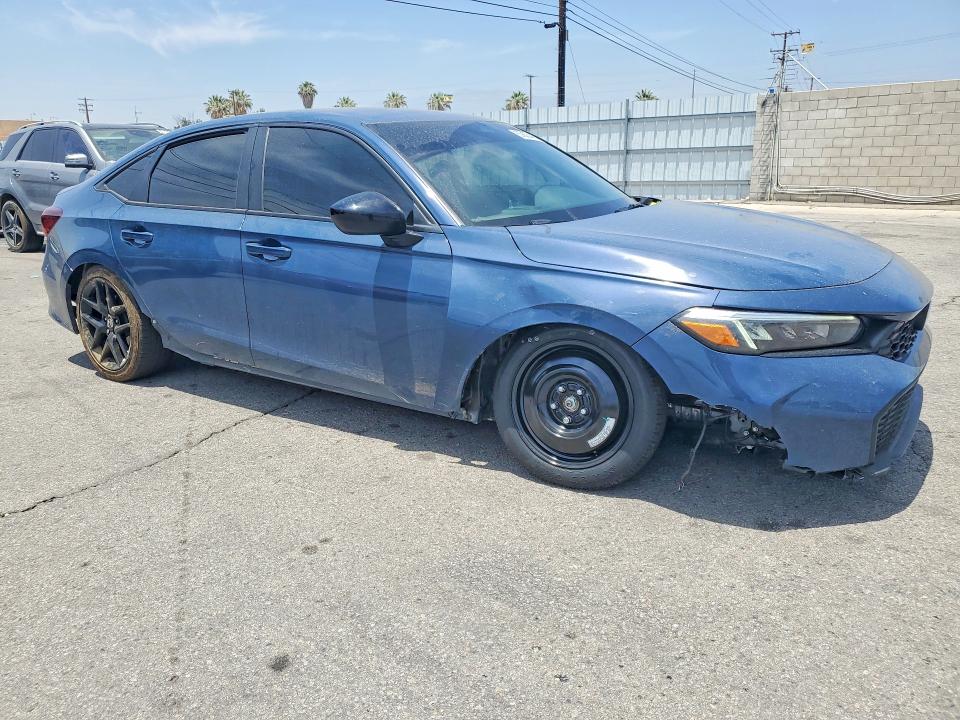 2026 Honda Civic VIN 2HGFE2F52TH507932 COPART salvage auction — FRONT END, Ca - Salvage Certificate, sold $9,700 on 2026-07-02 (photo 4)