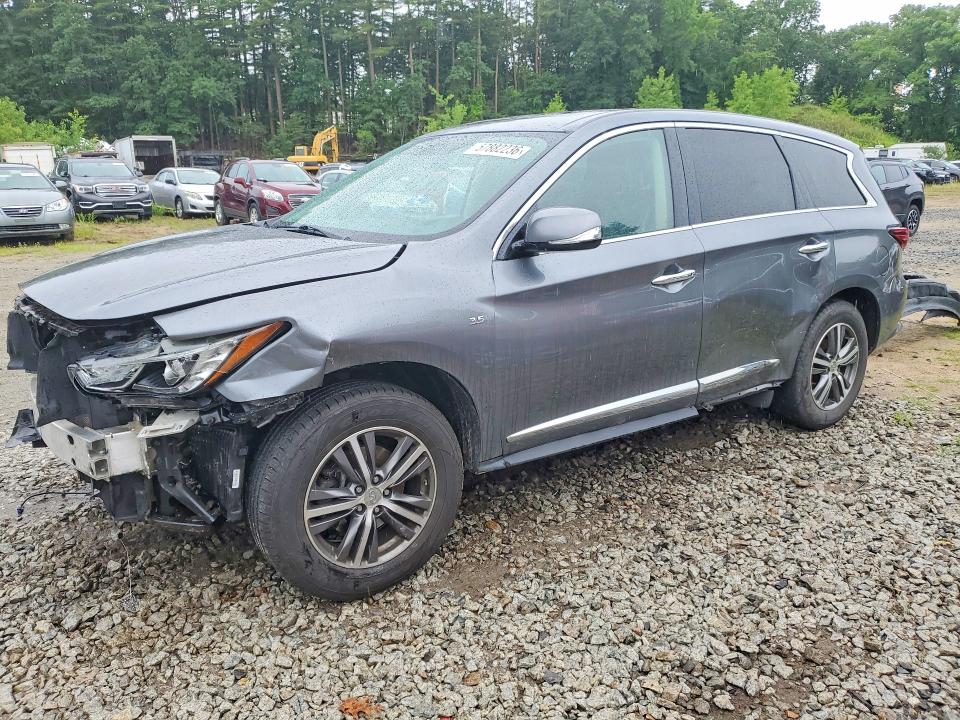 2018 Infiniti VIN 5N1DL0MM1JC524453 COPART salvage auction — FRONT END, Ma - Cert Of Title-Salvage, sold $900 on 2026-07-17 (photo 1)