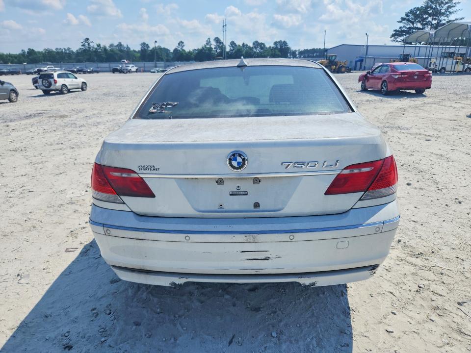 2007 BMW 7 series VIN WBAHN83517DT74546 COPART salvage auction — MINOR DENT/SCRATCHES, GA - CERTIFICATE OF TITLE (P), sold $500 on 2026-07-20 (photo 6)