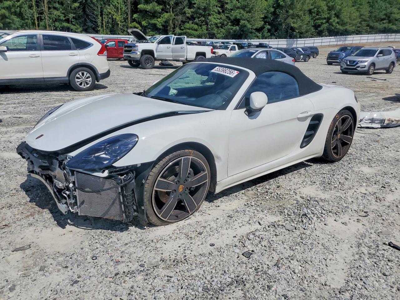 2024 Porsche Boxster VIN WP0CA2A81RK205323 COPART salvage auction — Front End, GA - CERT OF TITLE-SALVAGE, sold $32,000 on 2026-07-01 (photo 1)