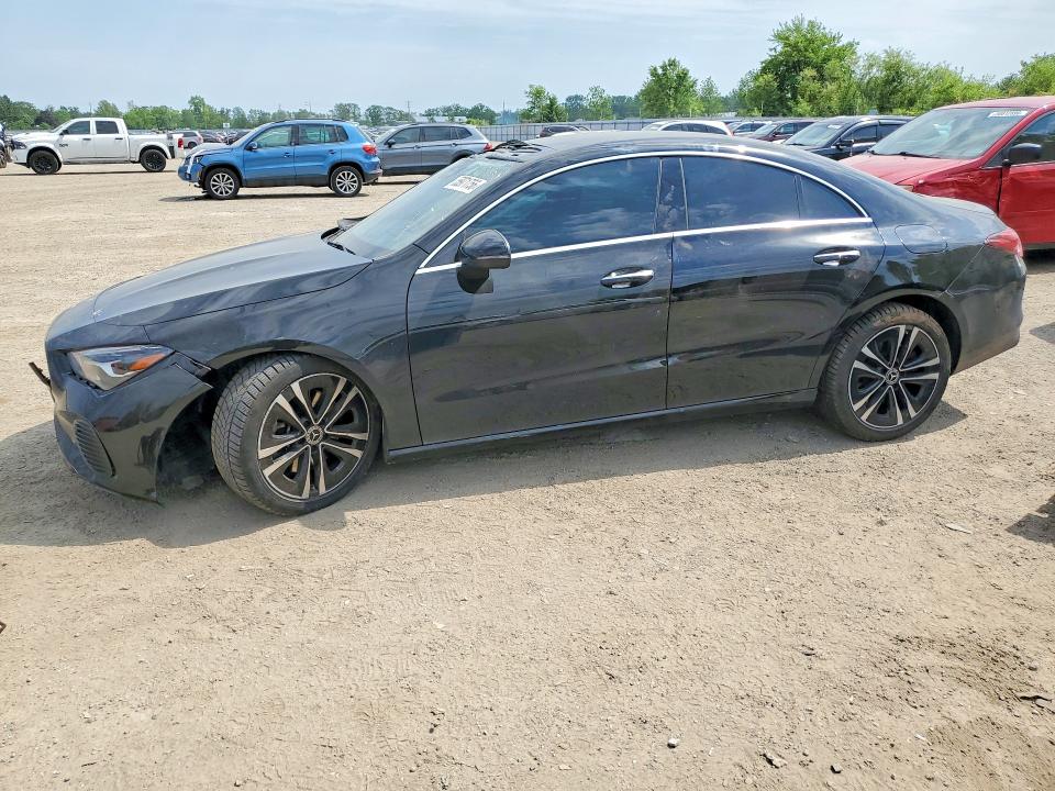 2025 Mercedes-benz Cla-class VIN W1K5J4HB5SN504877 COPART salvage auction — FRONT END, ON - PERMIT NO BRAND - UNFIT, sold $1,100 on 2026-07-21 (photo 1)
