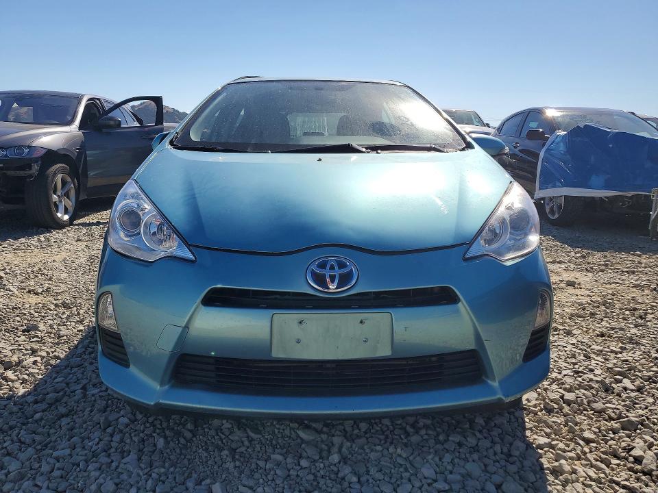 2013 Toyota Prius c VIN JTDKDTB38D1053597 COPART salvage auction — REAR END, Ca - Non-Repairable Vehicle Cert, sold $1,600 on 2026-07-14 (photo 5)