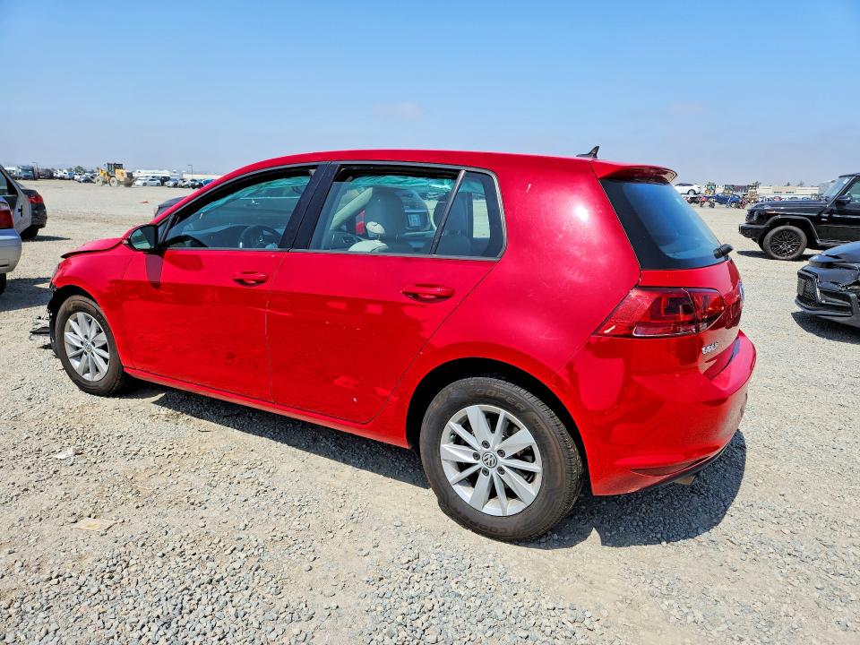 2017 Volkswagen VIN 3VW217AU3HM034004 COPART salvage auction — FRONT END, Ca - Salvage Certificate, sold $350 on 2026-07-02 (photo 2)