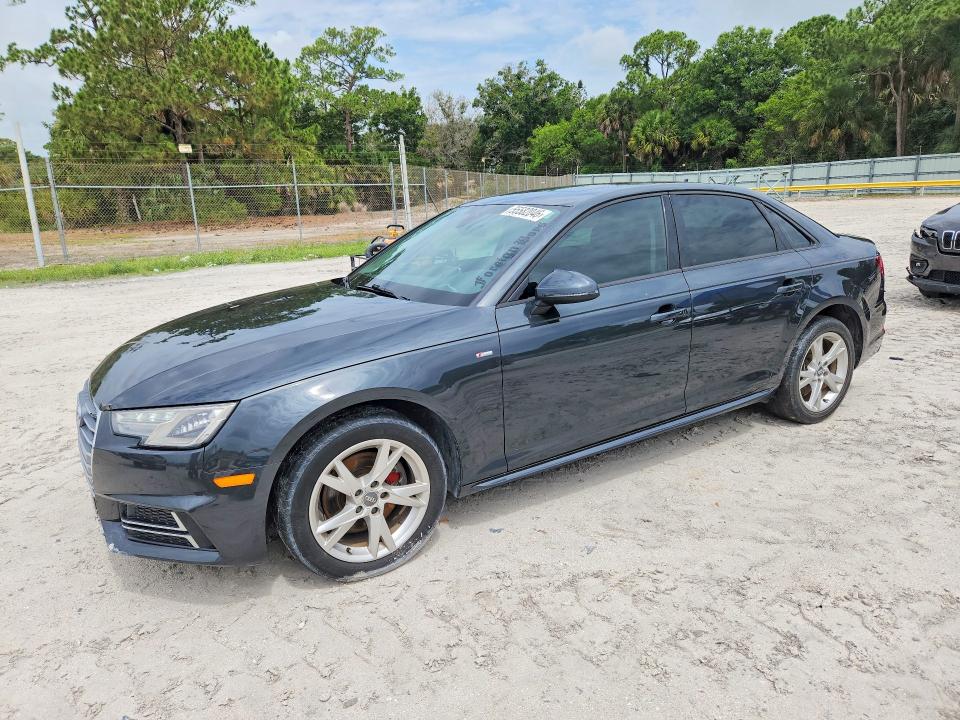 2018 Audi A4 VIN WAUKMAF45JA231563 COPART salvage auction — WATER/FLOOD, FL - CERT OF TITLE SLVG REBUILDABLE, sold $250 on 2026-07-22 (photo 1)