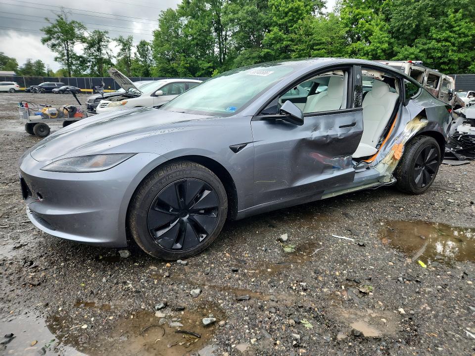 2026 Tesla VIN 5YJ3E1EB3TF177775 COPART salvage auction — SIDE, Md - Cert Of Salvage < 75% Damage, sold $13,200 on 2026-07-28 (photo 1)
