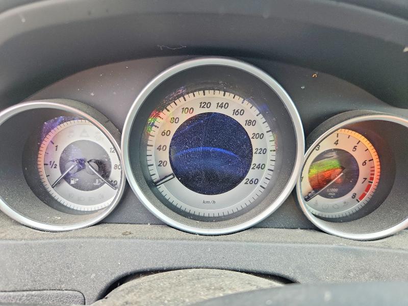 2012 Mercedes-benz C class VIN WDDGF8FB1CA633826 COPART salvage auction — WATER/FLOOD, Qc - Irrecuperable, sold $400 on 2026-07-28 (photo 9)