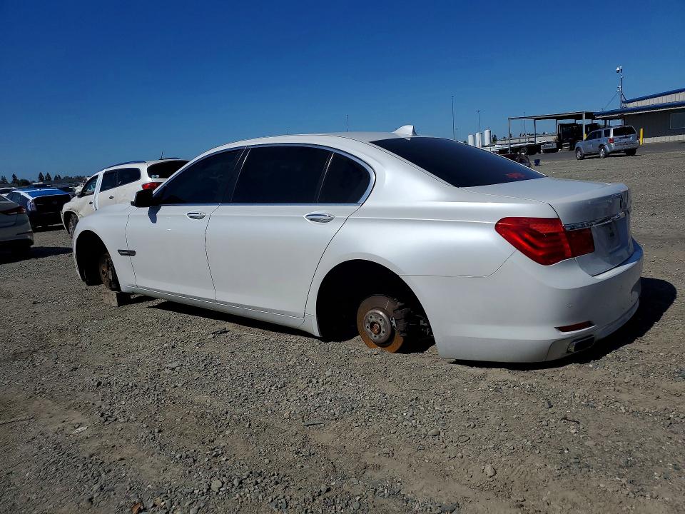 2011 BMW 7 series VIN WBAKB4C52BC574261 COPART salvage auction — VANDALISM, CA - SALVAGE CERTIFICATE, sold $100 on 2026-07-07 (photo 2)