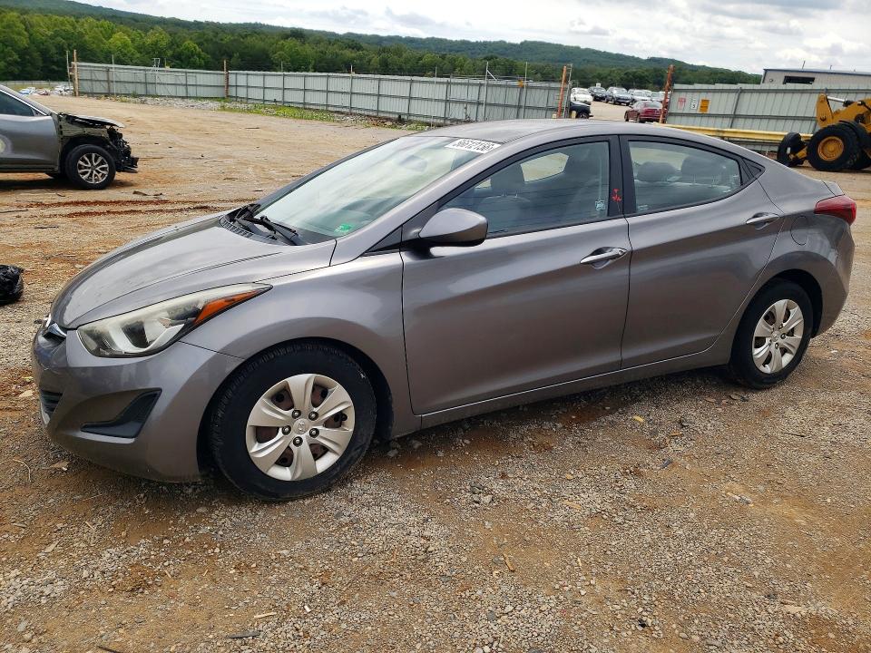 2016 Hyundai VIN KMHDH4AE1GU646139 COPART salvage auction — FRONT END, VA - CERTIFICATE OF TITLE, sold $2,000 on 2026-07-06 (photo 1)