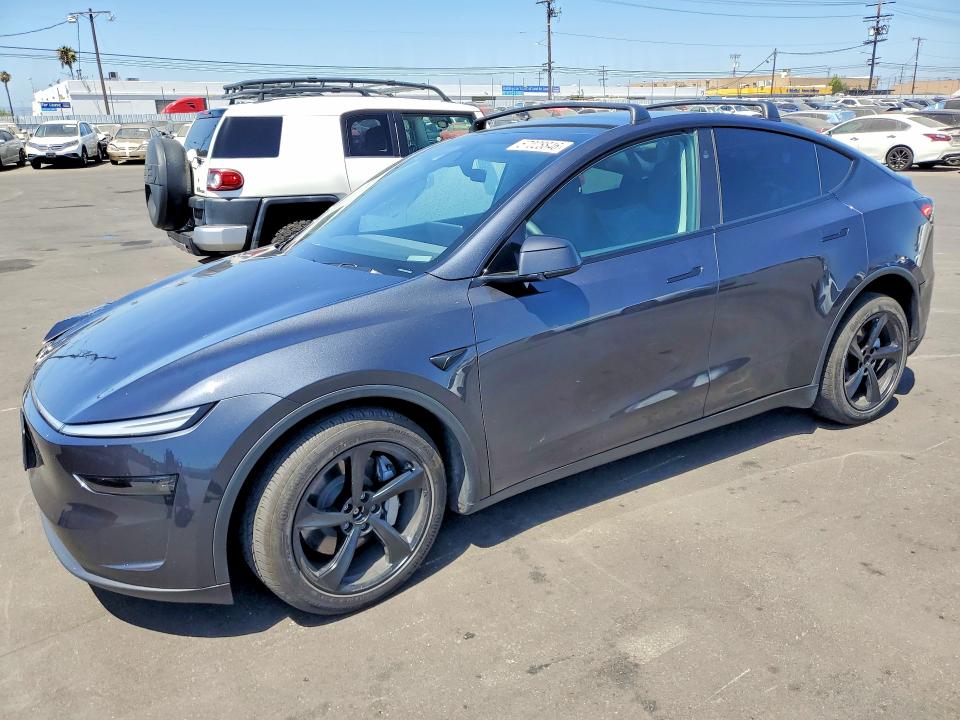 2026 Tesla Model y VIN 7SAYGDEE3TF345199 COPART salvage auction — SIDE, CA - SALVAGE CERTIFICATE, sold $15,800 on 2026-07-27 (photo 1)