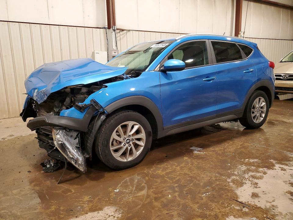 2016 Hyundai Tucson VIN KM8J3CA48GU211671 COPART salvage auction — FRONT END, Pa - Certificate Of Salvage, sold $1,400 on 2026-07-14 (photo 1)