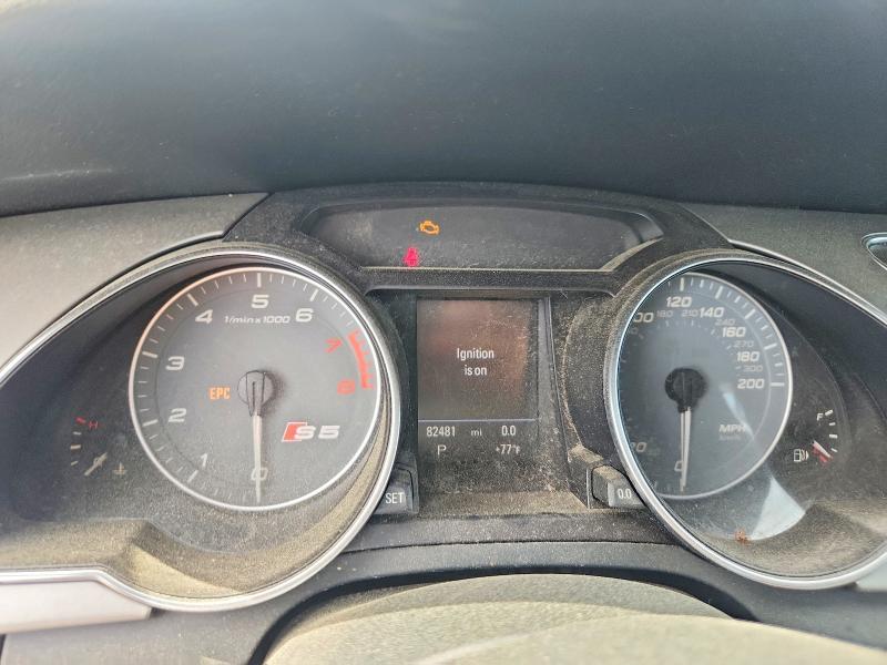 2010 Audi S5 VIN WAUVVAFR1AA007700 COPART salvage auction — ENGINE BURN, MA - CERT OF TITLE-RECONSTRCTD COLL, sold $1,050 on 2026-07-08 (photo 9)