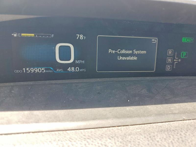 2016 Toyota Prius VIN JTDKARFU6G3001022 COPART salvage auction — FRONT END, Ca - Salvage Certificate, sold $3,100 on 2026-07-28 (photo 9)
