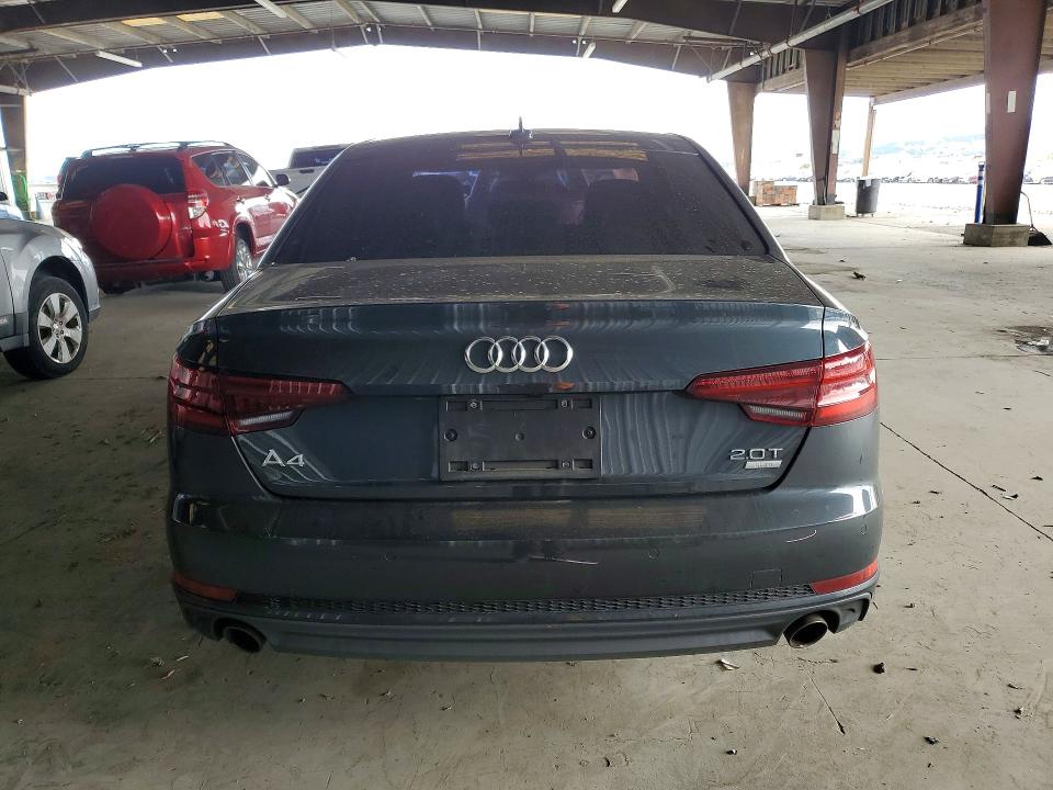 2018 Audi A4 VIN WAULMAF44JN009593 COPART salvage auction — FRONT END, Ca - Salvage Certificate, sold $5,100 on 2026-07-02 (photo 6)