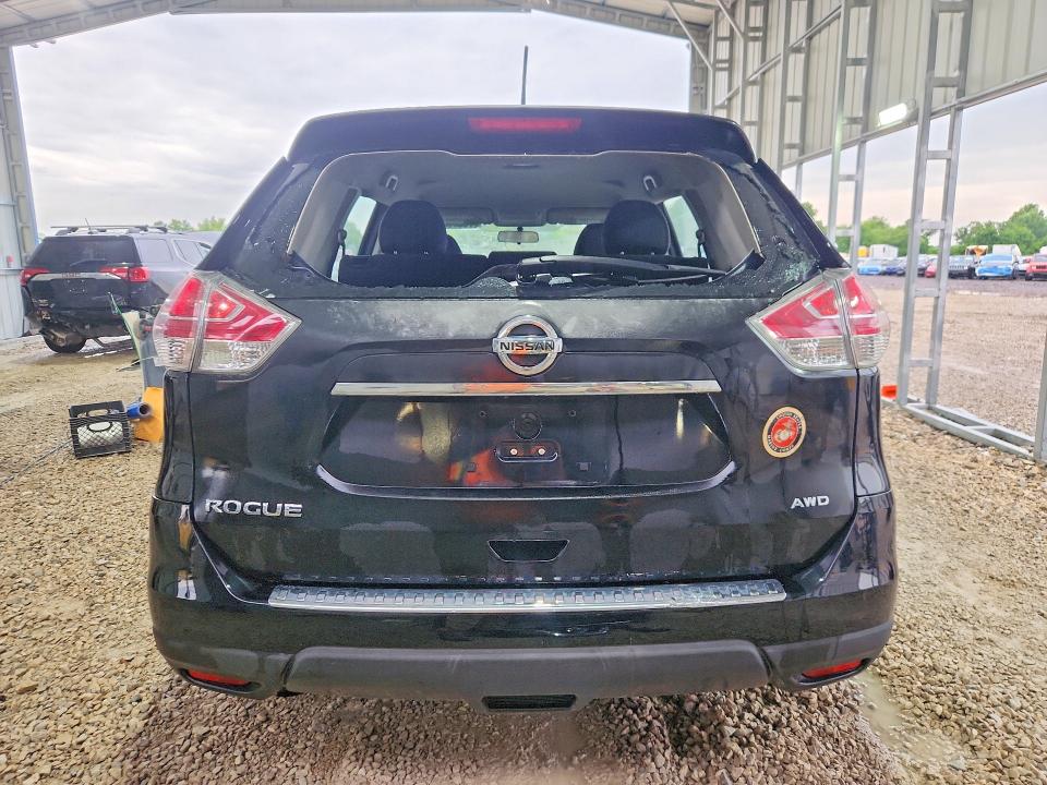 2015 Nissan Rogue VIN KNMAT2MV3FP515880 COPART salvage auction — HAIL, Mo - Salvage Certificate Of Title (P), sold $575 on 2026-07-29 (photo 6)