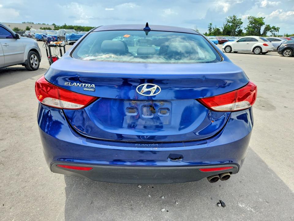 2013 Hyundai Elantra VIN KMHDH6AE8DU019834 COPART salvage auction — FRONT END, Fl - Cert Of Title Slvg Rebuildable, sold $375 on 2026-07-14 (photo 6)