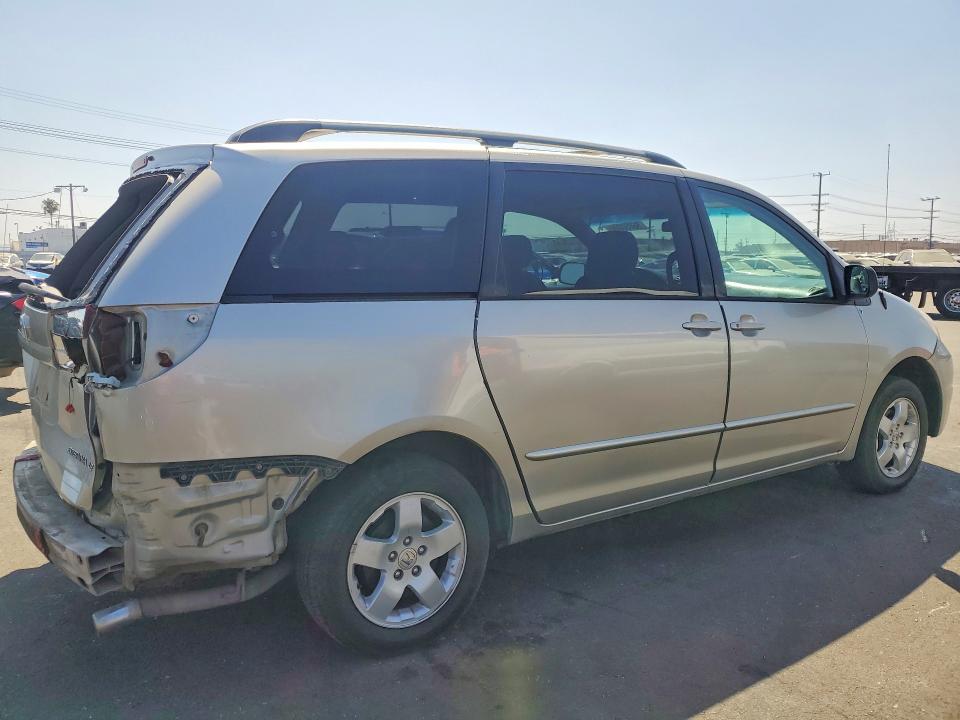 2005 Toyota Sienna VIN 5TDZA23C05S237260 COPART salvage auction — REAR END, Ca - Salvage Certificate, sold $825 on 2026-07-27 (photo 3)