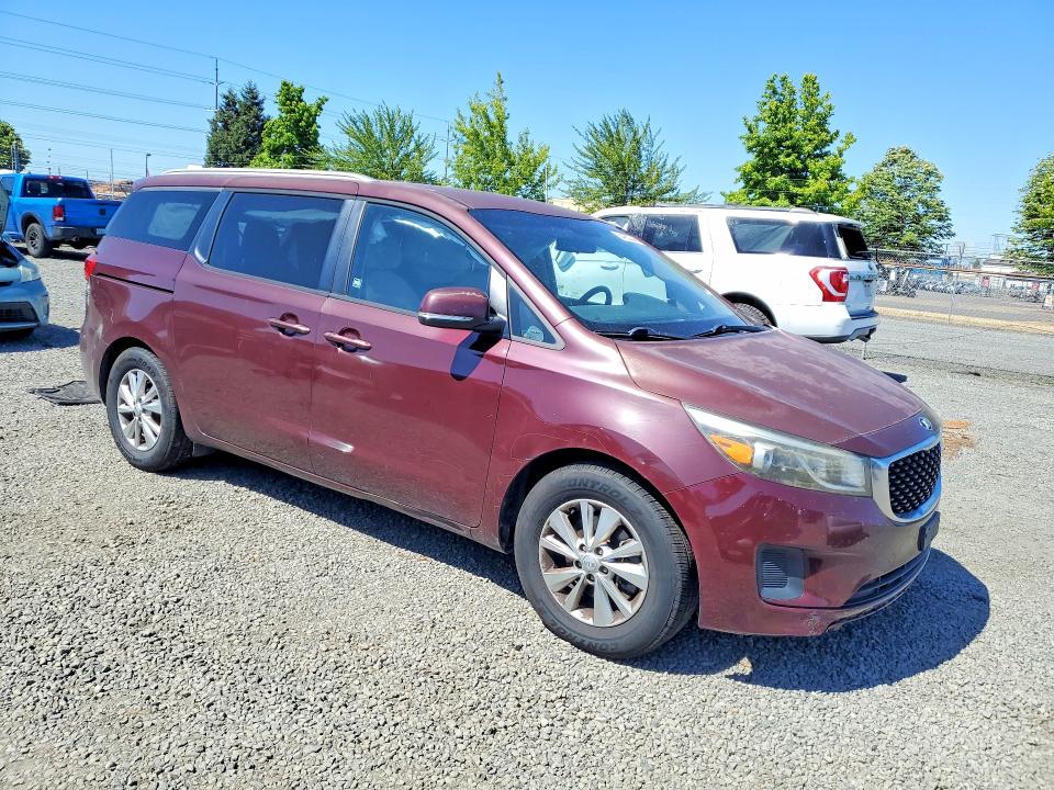 2016 Kia SEDONA VIN KNDMB5C17G6095189 COPART salvage auction — SIDE, Or - Salvage Title Certificate, sold $1,200 on 2026-07-07 (photo 4)