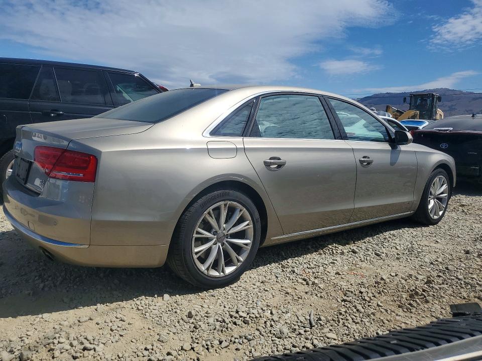 2012 Audi A8 VIN WAURVAFD8CN004231 COPART salvage auction — FRONT END, Ca - Salvage Certificate, sold $1,100 on 2026-07-07 (photo 3)