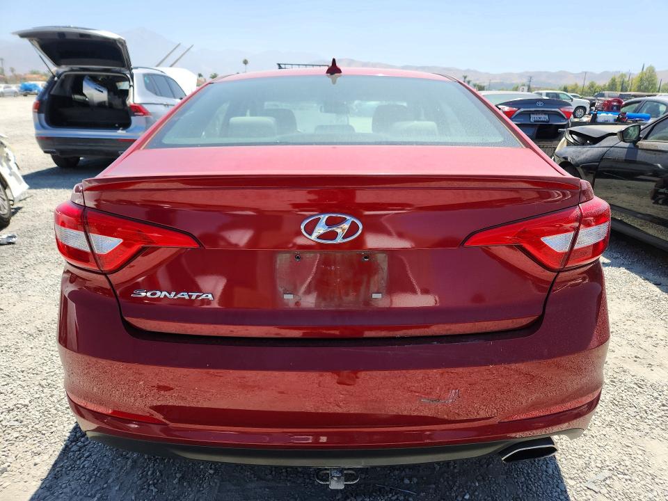 2015 Hyundai VIN 5NPE24AF4FH137092 COPART salvage auction — FRONT END, Ca - Salvage Certificate, sold $400 on 2026-07-22 (photo 6)