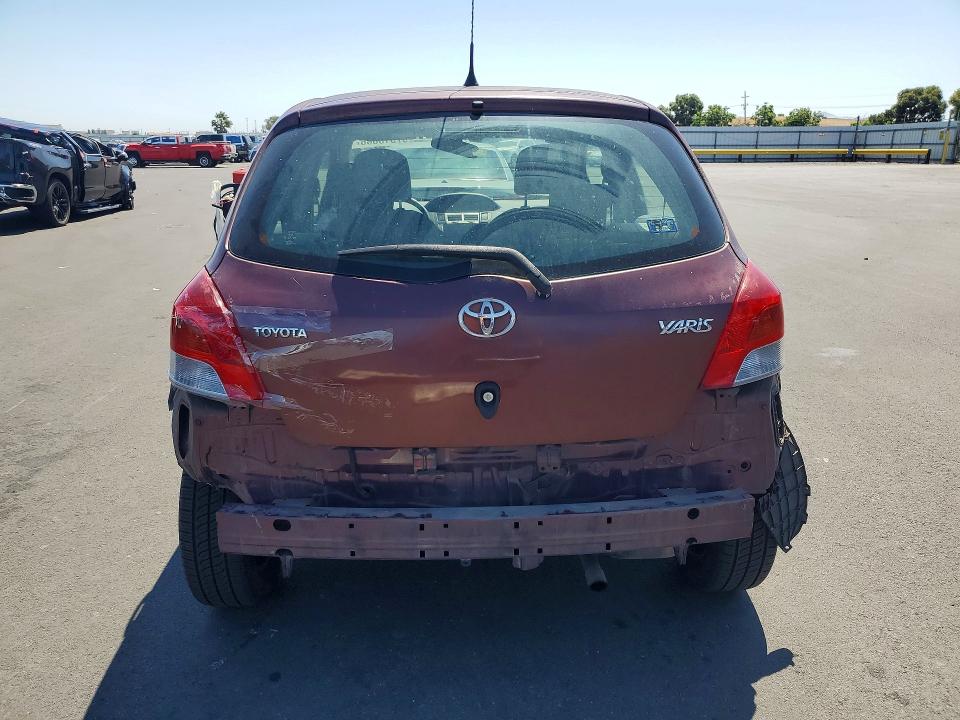 2009 Toyota Yaris VIN JTDKT903X95221586 COPART salvage auction — REAR END, CA - SALVAGE CERTIFICATE, sold $1,250 on 2026-07-15 (photo 6)