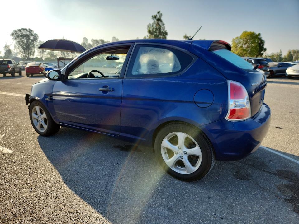 2007 Hyundai Accent VIN KMHCN36C37U008318 COPART salvage auction — FRONT END, Ca - Salvage Certificate, sold $575 on 2026-07-30 (photo 2)