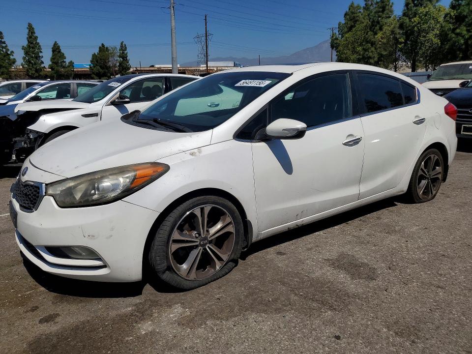 2014 Kia VIN KNAFZ4A86E5084635 COPART salvage auction — FRONT END, Ca - Salvage Certificate, sold $150 on 2026-07-28 (photo 1)