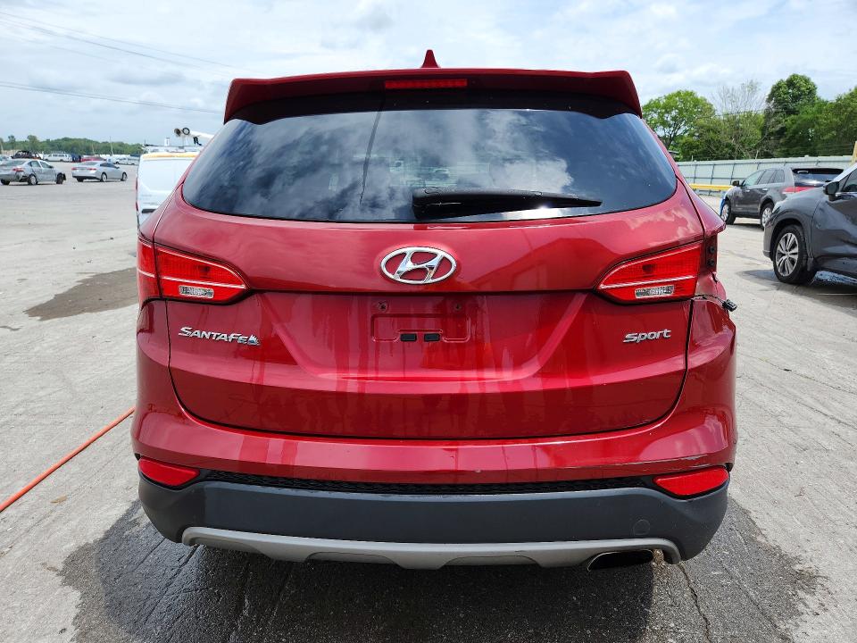 2016 Hyundai Santa fe VIN 5XYZT3LB8GG375278 COPART salvage auction — REAR END, Tn - Salvage Certificate, sold $1,750 on 2026-07-20 (photo 6)