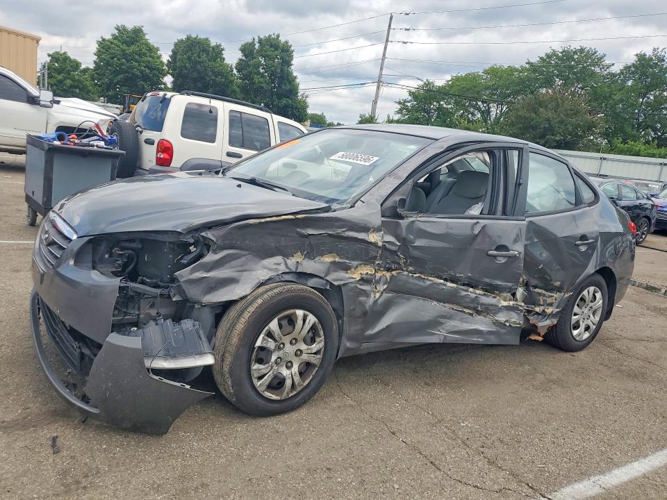 2009 Hyundai Elantra VIN KMHDU46D49U747951 COPART salvage auction — FRONT END, Oh - Cert Of Title-Salvage, sold $80 on 2026-07-22 (photo 1)