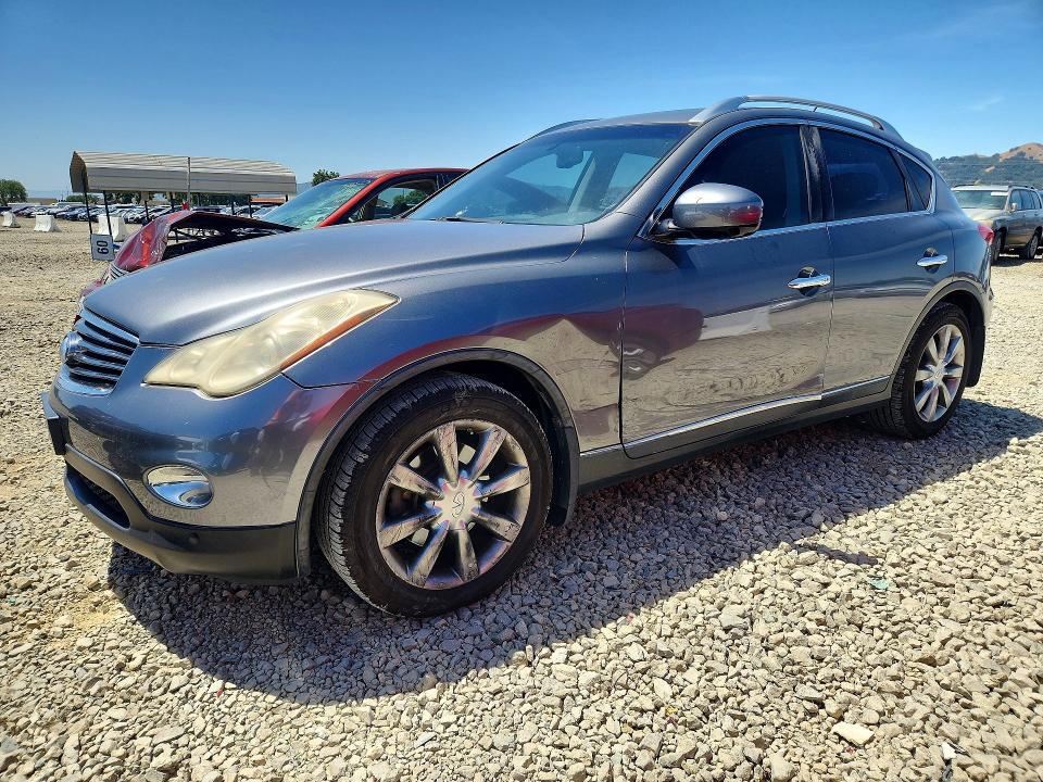 2011 Infiniti Ex VIN JN1AJ0HR3BM850854 COPART salvage auction — SIDE, Ca - Salvage Certificate, sold $2,150 on 2026-07-14 (photo 1)