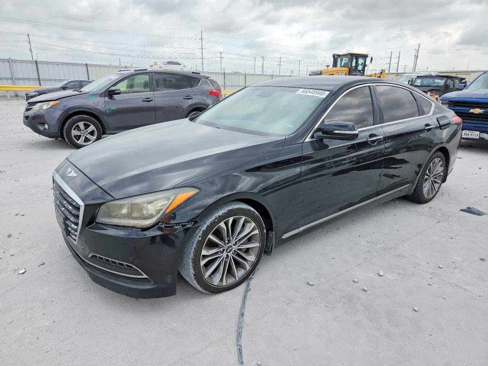 2015 Hyundai VIN KMHGN4JE2FU100437 COPART salvage auction — FRONT END, Tx - Certificate Of Title (P), sold $475 on 2026-07-09 (photo 1)