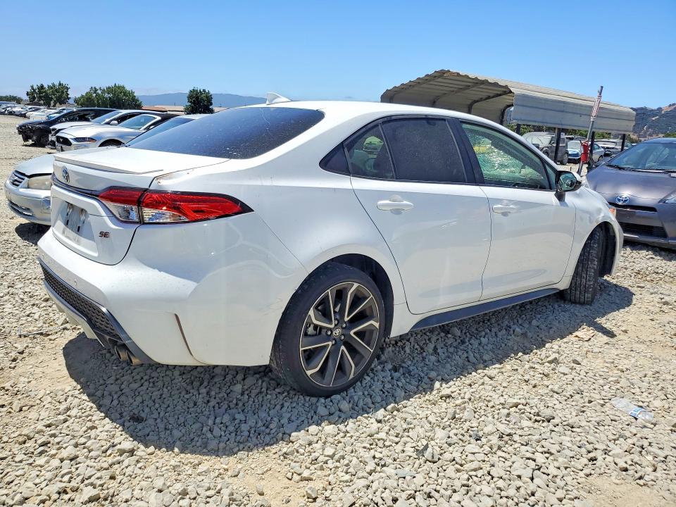 2020 Toyota Corolla VIN JTDS4RCEXLJ028766 COPART salvage auction — ROOF, Ca - Salvage Certificate, sold $8,900 on 2026-07-28 (photo 3)
