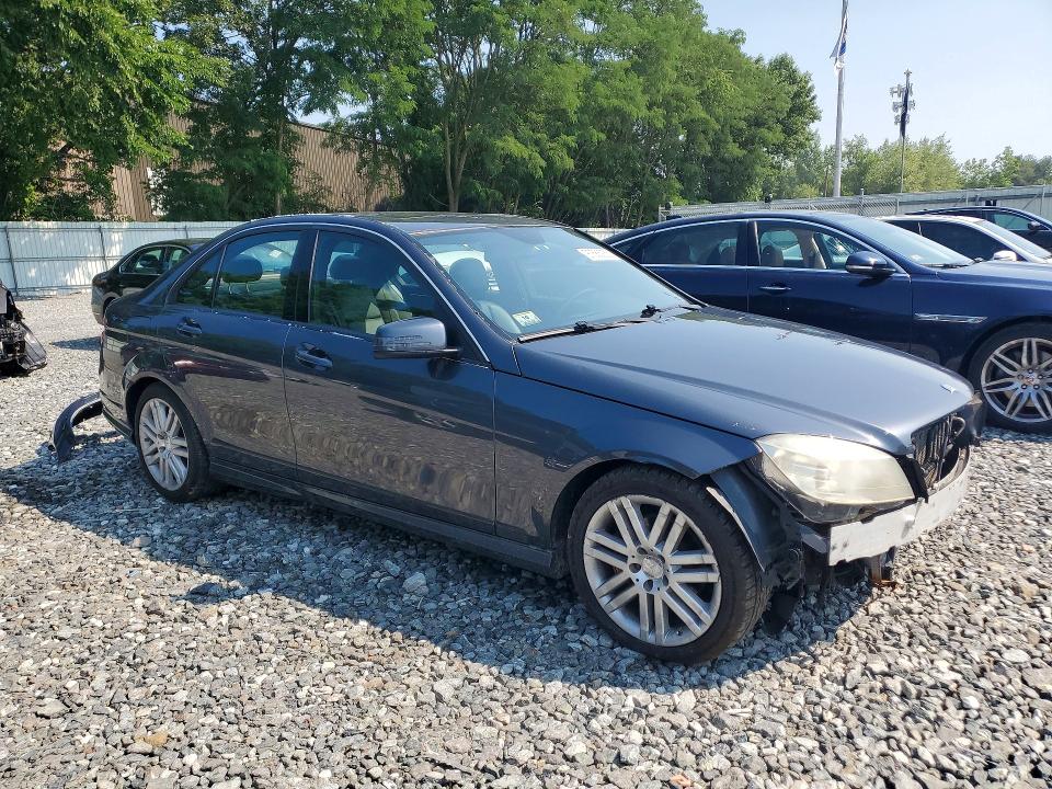 2011 Mercedes-benz C class VIN WDDGF8BB3BR133995 COPART salvage auction — FRONT END, Ma - Certificate Of Title (P), sold $675 on 2026-07-27 (photo 4)