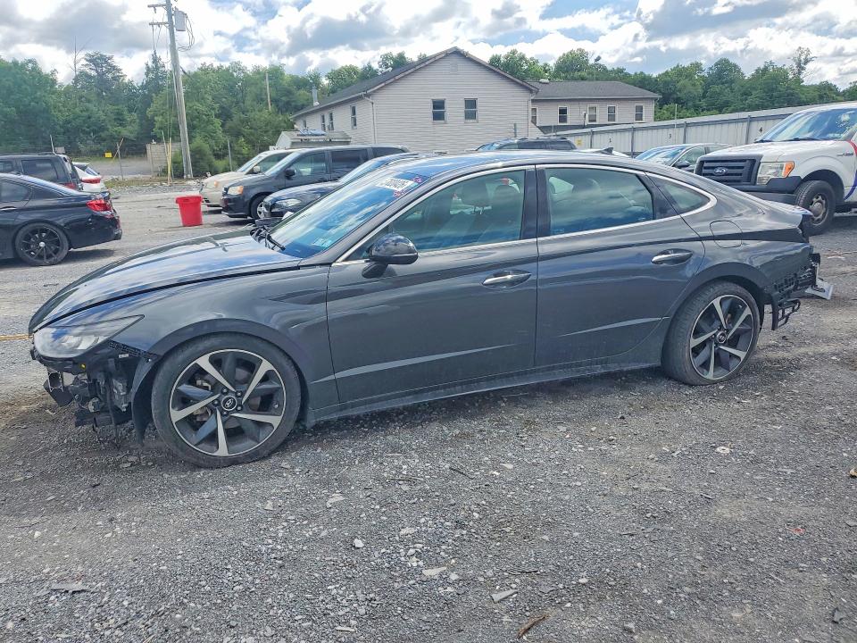 2021 Hyundai Sonata VIN 5NPEJ4J27MH062899 COPART salvage auction — FRONT END, Pa - Certificate Of Salvage, sold $3,800 on 2026-07-20 (photo 1)