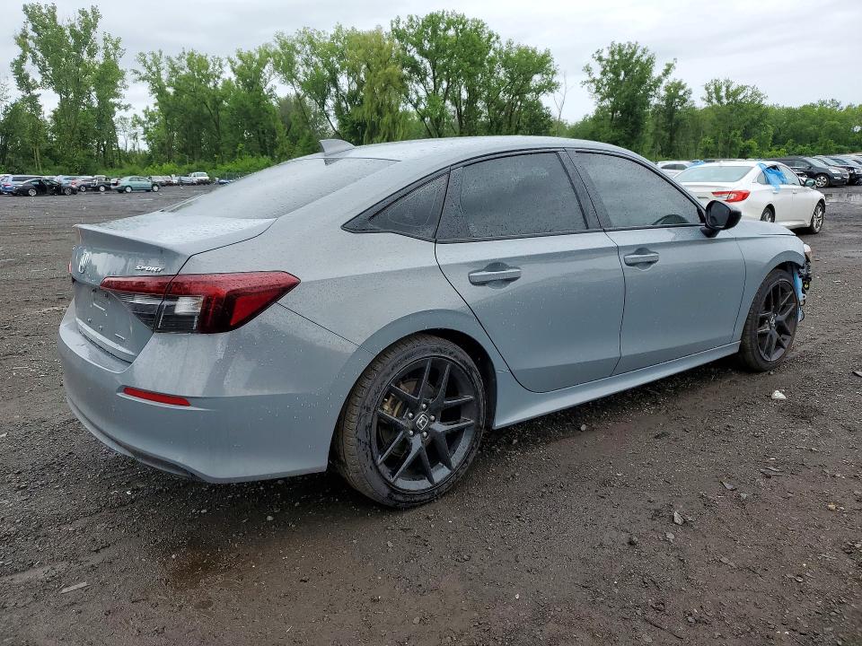 2025 Honda Civic VIN 2HGFE4F85SH335545 COPART salvage auction — FRONT END, Ct - Cert Of Title-Salvage, sold $9,400 on 2026-07-31 (photo 3)