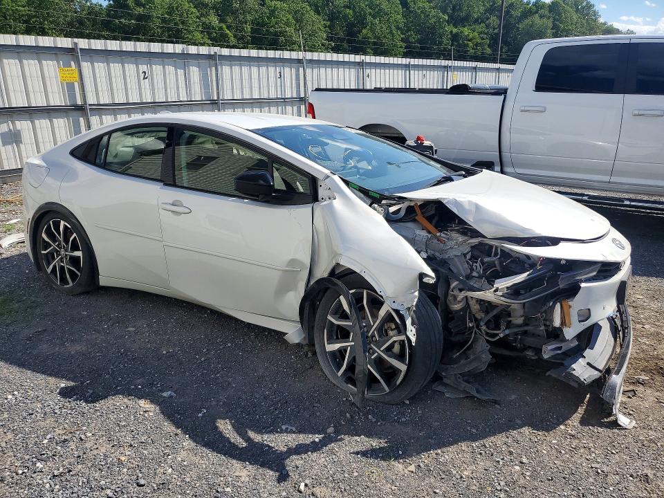 2024 Toyota Prius VIN JTDACACU4R3036639 COPART salvage auction — FRONT END, Pa - Certificate Of Salvage, sold $175 on 2026-07-30 (photo 4)