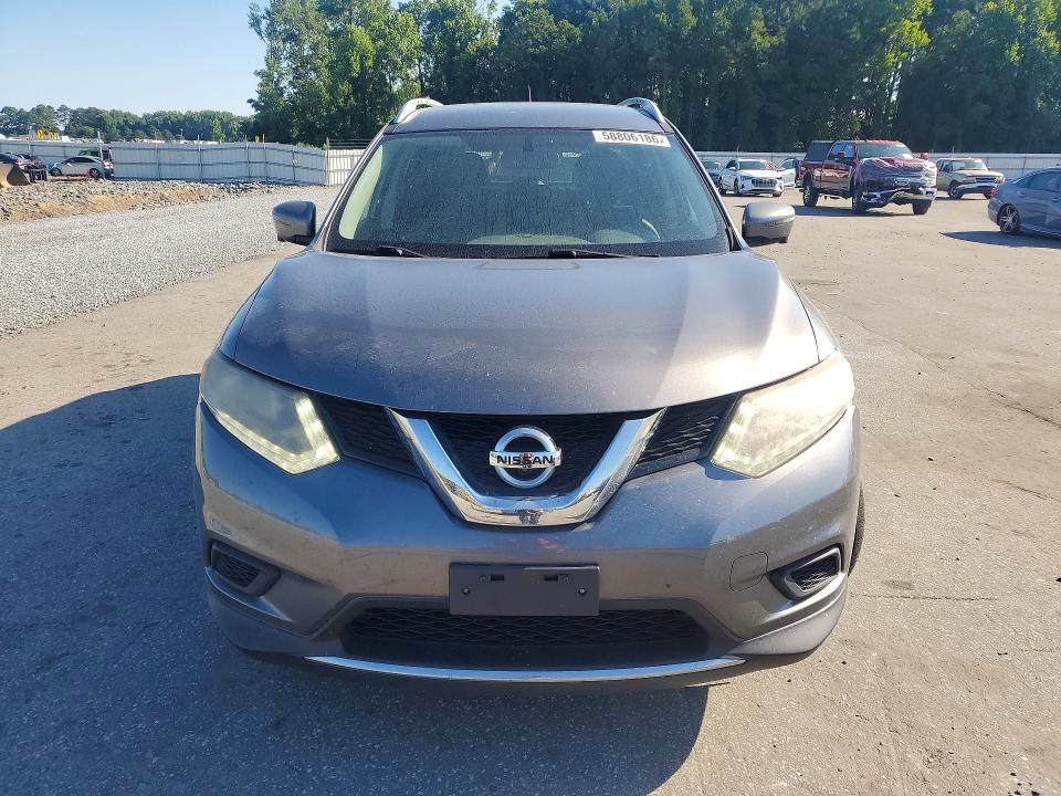 2016 Nissan Rogue VIN KNMAT2MV8GP653853 COPART salvage auction — MECHANICAL, Nc - Dealer Only Clean Title, sold $900 on 2026-07-09 (photo 5)